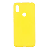 for XIAOMI Redmi S2 Lovely Candy Color Matte TPU Anti-scratch Non-slip Protective Cover Back Case yellow