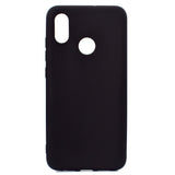 for XIAOMI Redmi S2 Lovely Candy Color Matte TPU Anti-scratch Non-slip Protective Cover Back Case black
