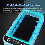 Wireless Phone Charger Ultraviolet Sterilization Box Antibacterial Mini Phone Mask Disinfection Case white