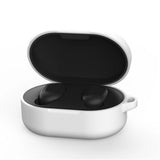 Silicone Earphone Case Cover for Xiaomi Redmi Airdots TWS Headphone Sports Bluetooth Earphone Case with Hook black