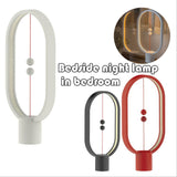Heng Balance Lamp Magnetic LED Night Light Home Decor Bedroom Office Night Lamp Kids Gift  red