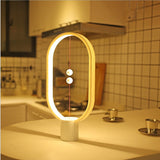 Heng Balance Lamp Magnetic LED Night Light Home Decor Bedroom Office Night Lamp Kids Gift  red