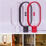 Heng Balance Lamp Magnetic LED Night Light Home Decor Bedroom Office Night Lamp Kids Gift  red