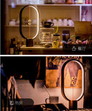 Heng Balance Lamp Magnetic LED Night Light Home Decor Bedroom Office Night Lamp Kids Gift  red