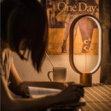 Heng Balance Lamp Magnetic LED Night Light Home Decor Bedroom Office Night Lamp Kids Gift  red