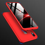 For Honor PLAY Ultra Slim PC Back Cover Non-slip Shockproof 360 Degree Full Protective Case Red black red