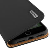 DUX DUCIS For iPhone 7/8 Luxury Genuine Leather Magnetic Flip Cover Full Protective Case with Bracket Card Slot black