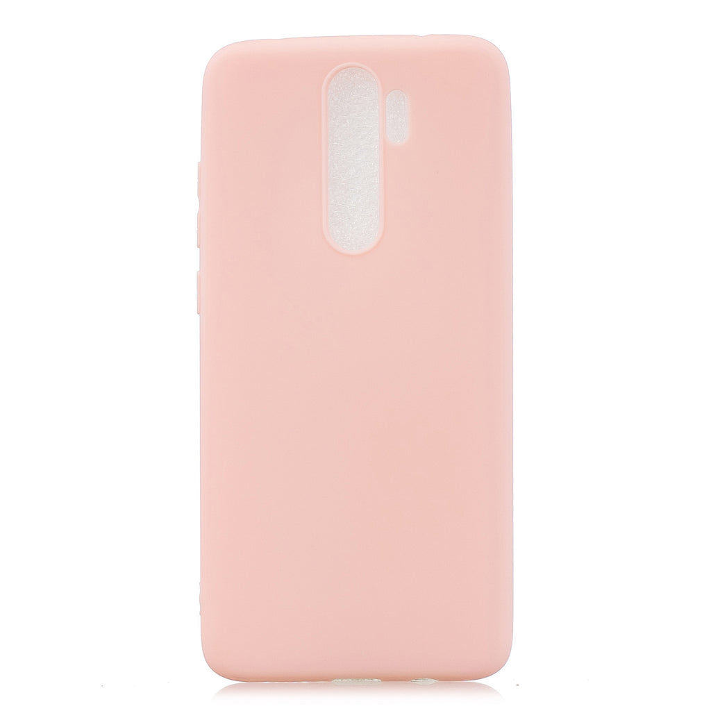 For Redmi NOTE 8 NOTE 8 Pro Soft Candy Color Frosted Surface Shockproof TPU Back Cover Mobile Phone Case Light pink