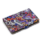 Universal Laptop Protective Cover Color Painted 8 Inches PU Case with Front Snap Graffiti