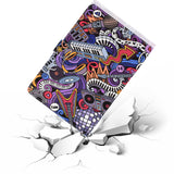 Universal Laptop Protective Cover Color Painted 8 Inches PU Case with Front Snap Graffiti