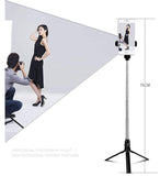 XT09 Tripod Stand Extendable 360?? Rotation Self-timer Bluetooth Selfie Stick Monopod Foldable Live XT10 Mobile Phone Bracket XT09 white