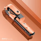 XT09 Tripod Stand Extendable 360?? Rotation Self-timer Bluetooth Selfie Stick Monopod Foldable Live XT10 Mobile Phone Bracket XT09 orange
