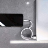 One Meter Data Charging Cable Magnetic Absorption Type C Line  Android interface