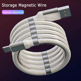 One Meter Data Charging Cable Magnetic Absorption Type C Line  type-C interface