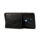 For HUAWEI MATE 20X 2 in 1 Retro PU Leather Wallet Stand Non-slip Shockproof Cell Phone Case coffee