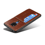 For HUAWEI MATE 20X 2 in 1 Retro PU Leather Wallet Stand Non-slip Shockproof Cell Phone Case coffee