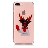 TPU Soft Shockproof Protective Phone Shell for iPhone7Plus Case Christmas Style Gifts