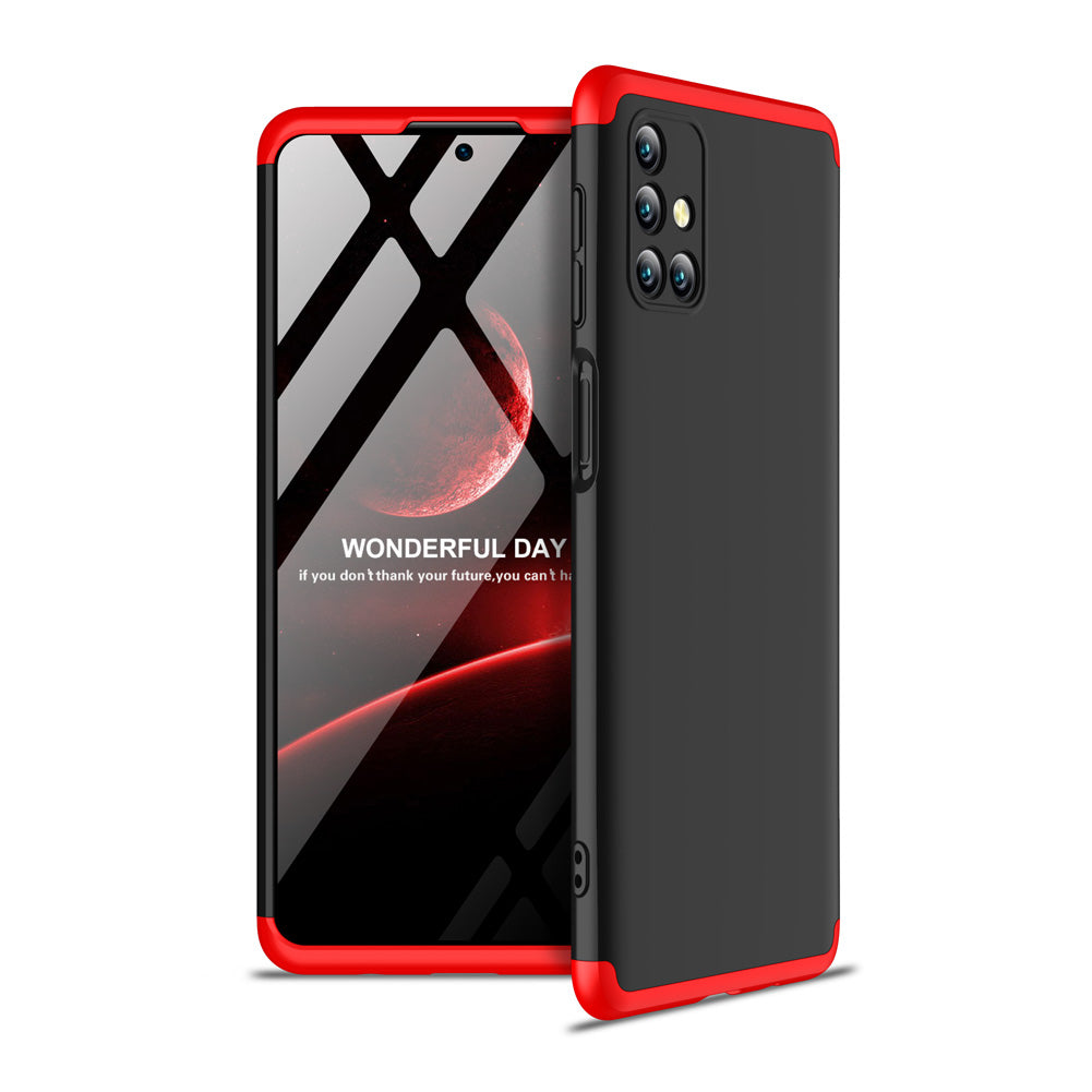 For Samsung Note 20/Note 20 Ultra/M31S Mobile Phone Cover 360 Degree Full Protection Phone Case Red black red