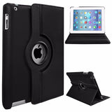 PU Leather Smart Stand Flip Case Cover for Apple iPad mini3/2/1 360 Rotation Tablet Full Protector Case
