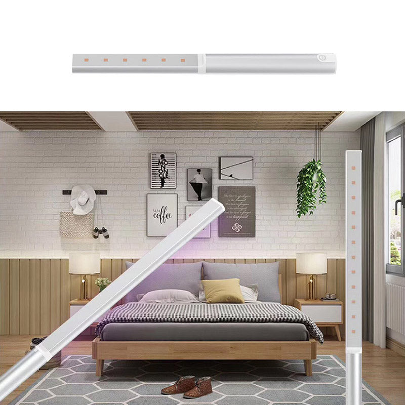 Handheld USB Germicidal Lamp Multi-Function Built-in Battery Portable Household UV Sterilizer  25cm_Short