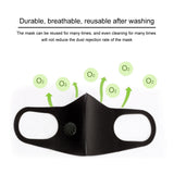 Safety Dust Mask with 2 Filters Breathable Reusable Washable Face Mask Anti for Outdoor Dust Germs Allergies PM2.5 Pollution Double valve mask + round mask cushion