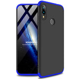 for Redmi NOTE 7 Ultra Slim PC Back Cover Non-slip Shockproof 360 Degree Full Protective Case black_Redmi NOTE 7