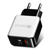USB Fast Charging Quick Wall Charger Adapter Plug for Samsung Android iPhone LG white_EU plug