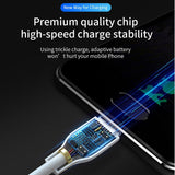 JOYROOM S-L352 2.4A Output Charging Charger Data Sync Micro USB Data Cable - black Android