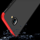 For Samsung J4 Plus/ J4 Prime 3 in 1 360 Degree Non-slip Shockproof Full Protective Case black_Samsung J4 Plus/ J4 Prime