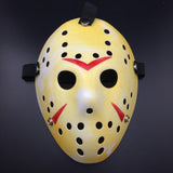 Horror Cosplay Costume Halloween Mask Masquerade Scary Killer Mask Props gold