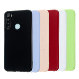 For Redmi Note 8/8 Pro Cellphone Cover Reinforced Soft TPU Phone Case Anti-scratch Full Body Protection Taro purple