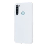 For Redmi Note 8/8 Pro Cellphone Cover Reinforced Soft TPU Phone Case Anti-scratch Full Body Protection Milk white