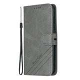 For Redmi 7A Denim Pattern Solid Color Flip Wallet PU Leather Protective Phone Case with Buckle & Bracket blue
