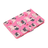 For iPad mini 1/2/3/4/5 Laptop Protective Case Frront Snap Color Painted Smart Stay PU Cover Caring dog