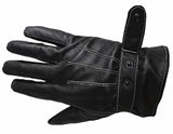 Lowpricenice Men PU Leather Winter Super Driving Warm Gloves Cashmere