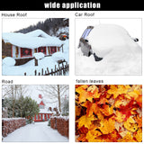 Oshion Extendable Aluminum Snow Rake, 5ft-20ft Sturdy Lightweight PP Snow Removal Tool with Wide Blade & 5-Section Tubes & TPE Anti-Skid Handle, Suitable for Clearing Roof Vehicle Snow, Wet Leaves,Dri **