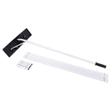 Oshion Extendable Aluminum Snow Rake, 5ft-20ft Sturdy Lightweight PP Snow Removal Tool with Wide Blade & 5-Section Tubes & TPE Anti-Skid Handle, Suitable for Clearing Roof Vehicle Snow, Wet Leaves,Dri **