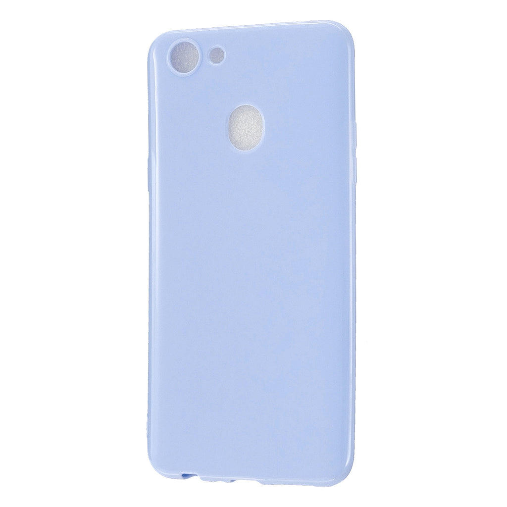 For OPPO F5/F7 Cellphone Cover Soft TPU Mobile Phone Case Screen Protector with Shock Absorption Technology Taro purple