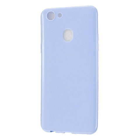 For OPPO F5/F7 Cellphone Cover Soft TPU Mobile Phone Case Screen Protector with Shock Absorption Technology Taro purple