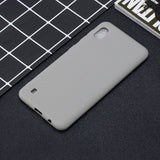 For Samsung A01/ A11/A21/A41/A51/A71/A81/A91 Mobile Phone Case Lovely Candy Color Matte TPU Anti-scratch Non-slip Protective Cover Back Case 12 gray