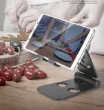 Universal Foldable Desktop Desk Stand Holder Mount for Cell Phone Tablet Pad black