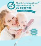 Quickly Thermometer Digital LCD Fast Thermometer In 20 Seconds Househeld Health Care Pink