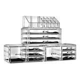 SF-1122-10 4Pcs / Set Plastic Cosmetics Storage Rack Transparent **