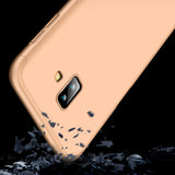 For Samsung J6 Plus/ J6 Prime 3 in 1 360 Degree Non-slip Shockproof Full Protective Case Gold_Samsung J6 Plus/ J6 Prime