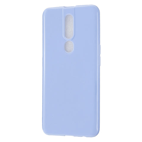 For OPPO F11/F11 Pro Cellphone Cover Glossy TPU Simple Profile Bumper Protective Mobile Phone Case Taro purple