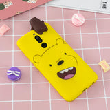 For Redmi 8/8A/5/Note 8T Mobile Phone Case Cute Cellphone Shell Soft TPU Cover with Cartoon Pig Duck Bear Kitten Lovely Pattern Yellow
