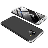 For Samsung J6 2018/on 6 Ultra Slim 360 Degree Non-slip Shockproof Full Protective Case silver black silver