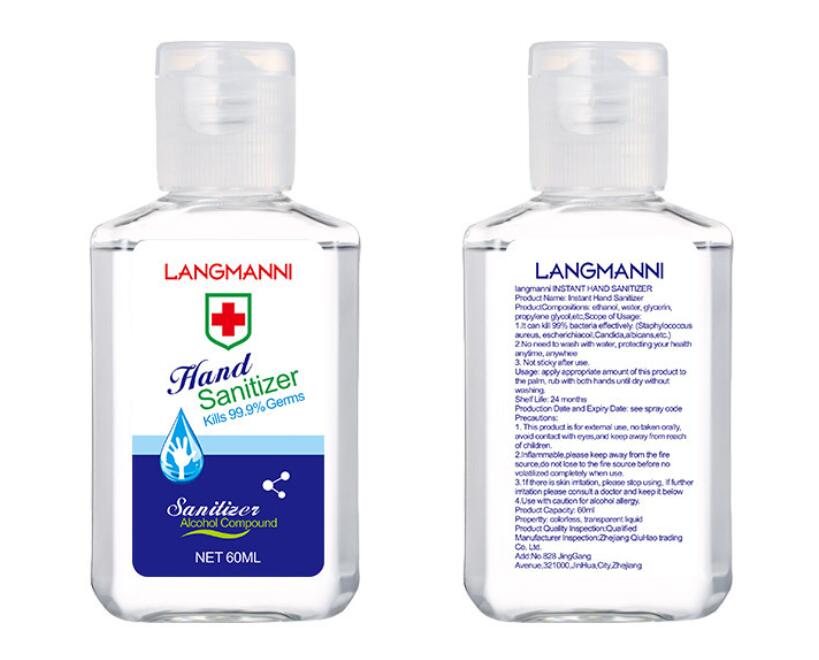 Universal 50/60ml Hand Sanitizer Alcohol-Free Hand Gel Disinfectant Antibacterial