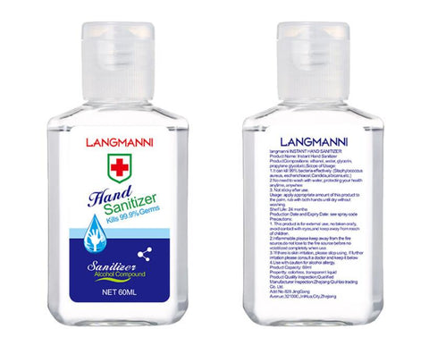 Universal 50/60ml Hand Sanitizer Alcohol-Free Hand Gel Disinfectant Antibacterial