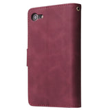 For iPhone 6 / 6S iPhone 6 plus / 6S plus iPhone 7 / 8 iPhone 7 plus / 8 plus Smart Phone Cover Coin Pocket with Cards Bracket Zipper Phone PU Leather Case Phone Cover  iPhone 7 / 8